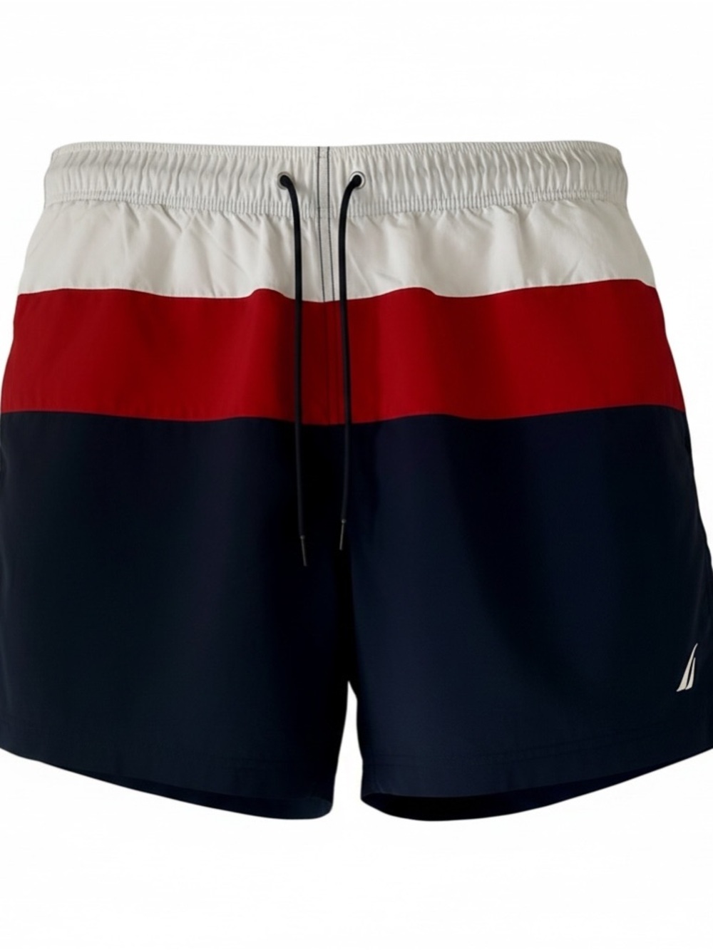 Nautica Men's Colorblock Swim Trunks - Navy, Red, White Size XL